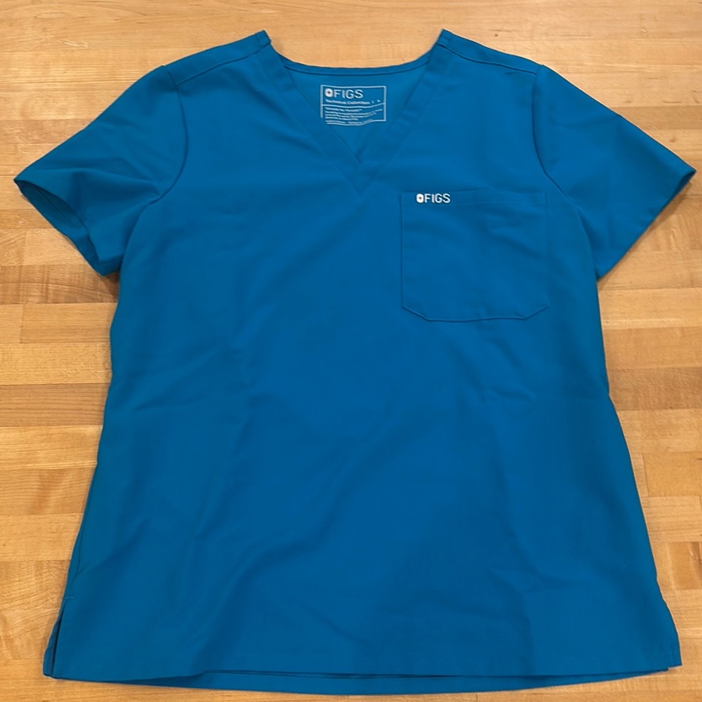 Figs extreme blue caterina Scrub Top